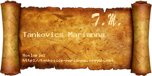 Tankovics Marianna névjegykártya