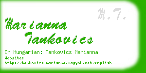 marianna tankovics business card